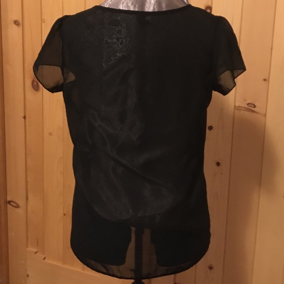 ❤️ Sheer Lace Ruffle Blouse - Picture 3 of 10